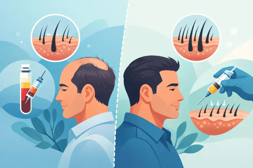 PRP Hair Restoration Before After Results