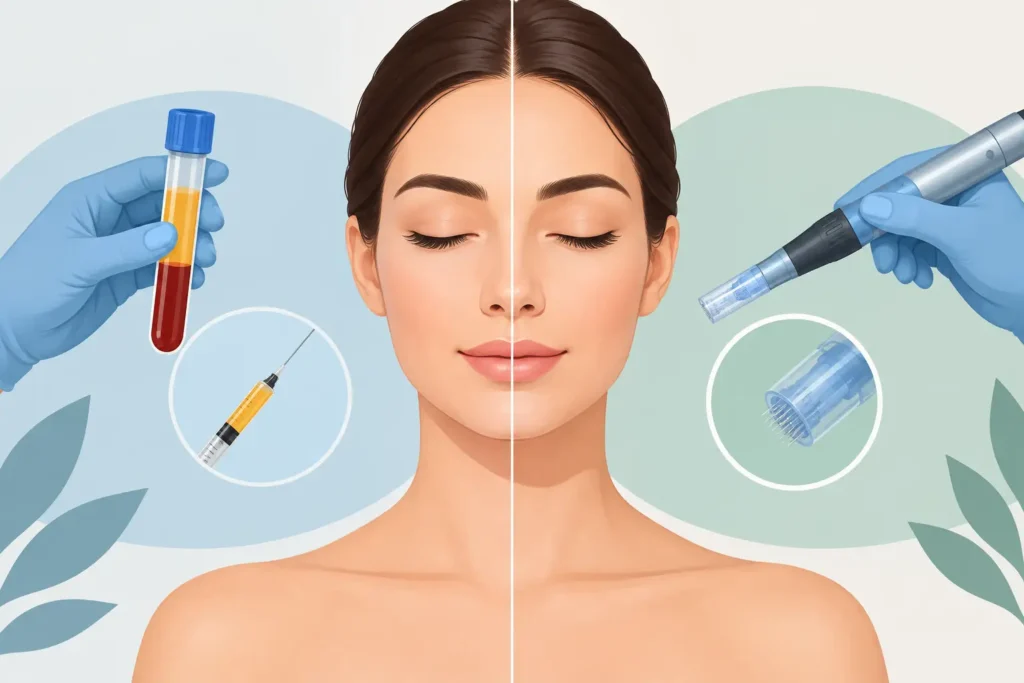 PRP Versus Microneedling Treatment: Which Fits?